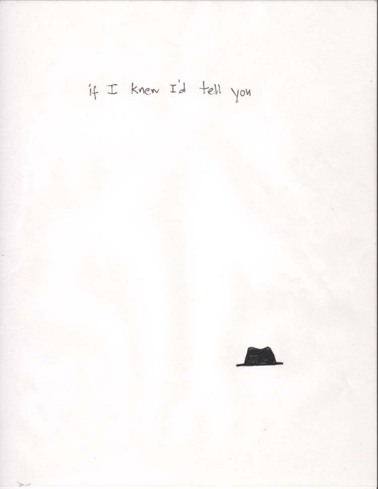 If I Knew I'd Tell You