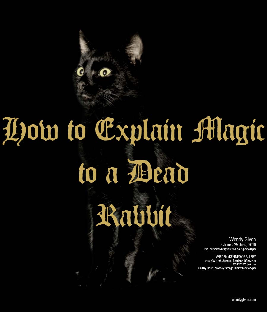 Art, How to Teach Magic to a Dead Rabbit